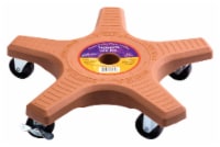 Plant Stand Inc. Down Under Decksaver D Plastic Plant Caddy - Terracotta Perspective: Main