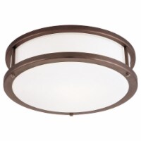 Access Lighting 50081LEDD-BRZ-OPL Conga LED Bronze Flush Mount Ceiling Light, Opal