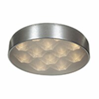 Access Lighting 70081LEDD-BSL-ACR Meteor Dimmable LED Flush-Mount - Brushed Steel & White Acr