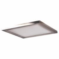 Access lighting 20814LEDD-BS-ACR 7.5 x 7.5 x 0.5 in. Boxer LED Square Flush Mount, Brushed St
