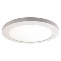 Access lighting 20812LEDD-BS-ACR 0.5 x 9.5 in. Disc LED Round Flush Mount, Brushed Steel & Ac