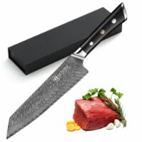 Katsura Cutlery CKTD21G 8 in. Thunder-X Series 50 mm Ultra-Wide Blade Damascus Gyuto Chef Kni