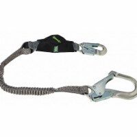 Msa Safety Shock-Absorbing Lanyard,Black/Gray  10193554