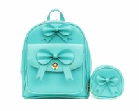 Leather Mini Bow Backpack