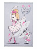 Mother Ruggers Ballet Roo Machine Washable Colorful Kid's Rug