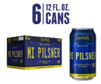 Founders® Michigan Pilsner Craft Beer Cans Perspective: Main