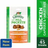 Feline Greenies Pill Pockets Natural Adult Soft Cat Treats Chicken Flavor Perspective: Main