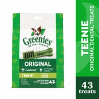 Greenies Original Teenie Natural Dental Chew Adult Dog Treats Perspective: Main