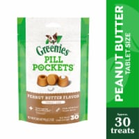 Greenies Pill Pockets Tablet Size Natural Soft Dog Treats Real Peanut Butter Flavor Perspective: Main