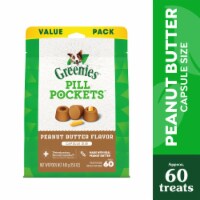 Greenies Pill Pockets Capsule Size Natural Soft Dog Treats Real Peanut Butter Flavor Value Pack Perspective: Main