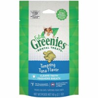 Greenies 428250 2.1 oz Feline Adult Dental Cat Treats, Tempting Tuna Flavor