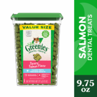 FELINE GREENIES Savory Salmon Flavor Adult Dental Cat Treats