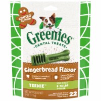 Greenies Teenie Limited Edition Gingerbread Flavore Dental Dog Treats Perspective: Main