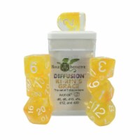 Role 4 Initiative R4I50535-7C Diffusion Dice, Ki-Rins Grace & White - Set of 7