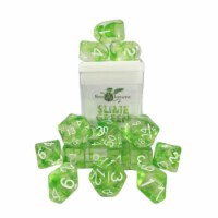 Role 4 Initiative R4I50404-FC Dice with Arch D4 Diffusion, Slime Green - Set of 15