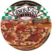 Gino's East of Chicago Meaty Legend Thin Crust Pizza Perspective: front