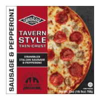 Gino's East of Chicago Sausage and Pepperoni Thin Crust Frozen Pizza Perspective: Main