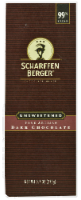 Scharffen Berger 99% Cacao Unsweetened Dark Chocolate Baking Bar Perspective: Main