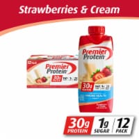 Premier Protein® Strawberries & Cream Protein Shakes Perspective: Main