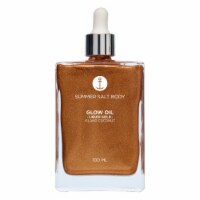 Summer Salt Body Liquid Gold Island Coconut Shimmer Sparkle Body Glow Oil, Non-Sticky - 100ml