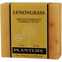 Plantlife Natural Body Care Aromatherapy Herbal Soap Lemongrass, 4 Ounces