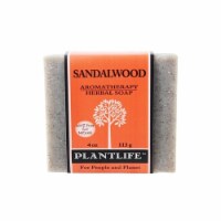 Plantlife Natural Body Care Aromatherapy Herbal Soap Sandalwood, 4 Ounces
