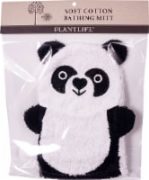 Plantlife Ramie Soft Cotton Bathing Mitt Panda Perspective: Main