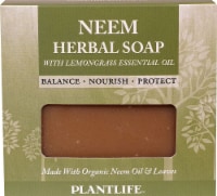Plantlife Neem Herbal Soap with Lemongrass Essential Oil