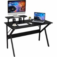 47 Modern Compact Small Space Computer Office Desk with Bookshelf Combo  Black, 1 Unit - Kroger