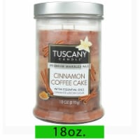 Tuscany Candle„¢ 18 oz Cinnamon Coffee Cake Fall Scented Triple Pour Glass Jar Candle