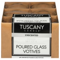 Tuscandy Glass Unscented Votive Accent Candles