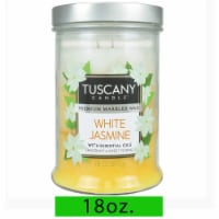 Tuscany Jar Candle Triple Pour White Jasmine Perspective: Main