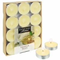Enticing Aromas Vanilla Bean Scented Tea Light Candles - Cream