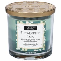 Tuscany Candle™ Triple Pour Jar Candle Eucalyptus Rain Perspective: Main