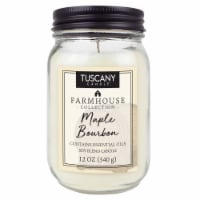 Tuscany Candle Farmhouse Collection Maple Bourbon Scented Jar Candle