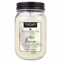 Tuscany Candle Farmhouse Collection Lilac Breeze Scented Jar Candle Perspective: Main