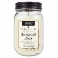Tuscany Candle™ Farmhouse Collection Weathered Wood Scented Jar Candle Perspective: Main