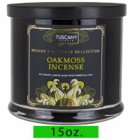 Tuscany Candle™ Homme & Heritage Collection Oakmoss Incense Scented Jar Candle Perspective: Main