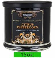 Tuscany Candle™ Homme & Heritage Collection Citrus Peppercorn Scented Jar Candle Perspective: Main
