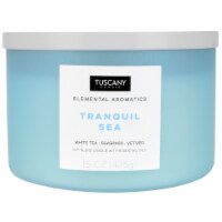 Tuscany Candle Elemental Aromatics Tranquil Sea Scented Jar Candle Perspective: Main