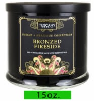 Tuscany Candle™ Homme & Heritage Collection Bronzed Fireside Scented Jar Candle Perspective: Main
