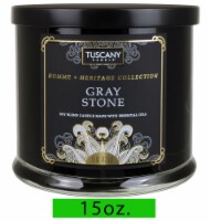 Tuscany Candle™ Homme & Heritage Collection Gray Stone Scented Jar Candle Perspective: Main