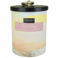 Tuscany Home Decor Collection Scented Jar Candle - Pink Clay