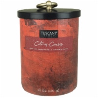 Tuscany Home Decor Collection Scented Jar Candle - Citrus Cassis