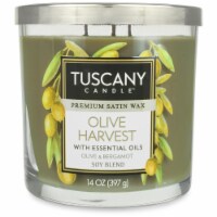 Tuscany Candle Limited Edition Olive Harvest Jar Candle - Green Perspective: Main