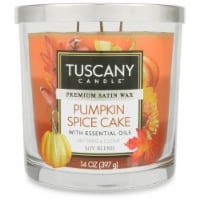 Tuscany Candle Limited Edition Pumpkin Spice Cake Scented Triple Pour Jar Candle Perspective: Main