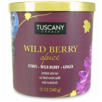 Tuscany Candle Wild Berry Spice Scented Jar Candle Perspective: Main