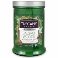 Tuscany Balsam Woods Scented Jar Candle - Green Perspective: Main