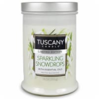 Tuscany Limited Edition Snowdrops Scented Jar Candle Perspective: Main
