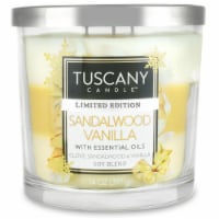 Tuscany Candle Limited Edition Sandalwood Vanilla Scented Triple Pour Jar Candle Perspective: Main